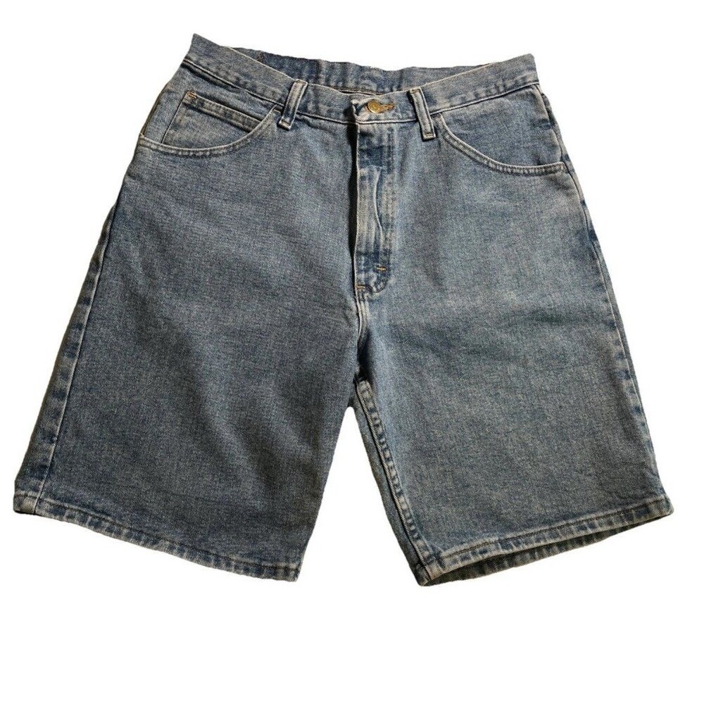 Wrangler Men's Denim Shorts Relaxed Fit  10" Inseam Medium Wash 32" Waist